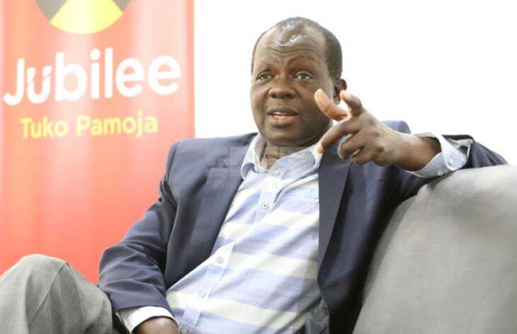 Jubilee Party Secretary-General Raphael Tuju asks Ruto loyalits to quite