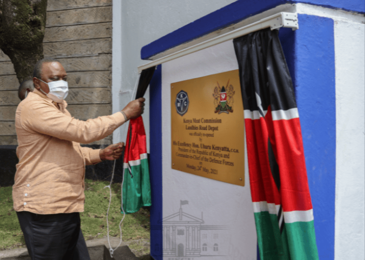 President Uhuru Kenyatta tour is also meant to assure the region that the Building Bridges Initiative has not derailed his development agenda. Photo: State House/Twitter.