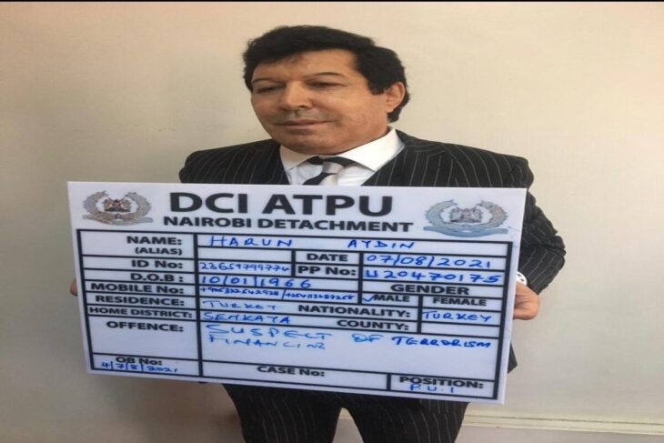  Turkish national Arun Aydin l in Deputy President William Ruto’s aborted trip to Uganda has been deported. Photo: DCI/Twitter