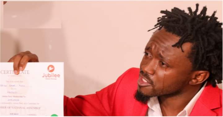 President Uhuru Kenyatta’s party has finally handed musician-turned politician Kevin Mbuvi Kioko alias ‘Bahati’ a Jubilee ticket.