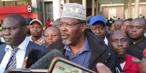 Controversial lawyer Miguna Miguna has left the country for London barely a month after his triumphant return from exile.