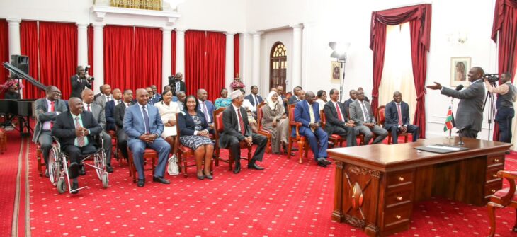 On Tuesday, February 7, more than 30 MPs elected to the Jubilee Party met President William Ruto at the State House.