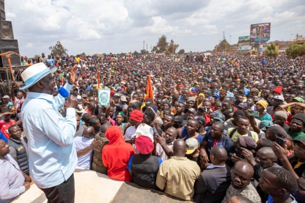 Opposition leader Raila Odinga last week announced the start of peaceful mass action protests against President William Ruto’s government.
