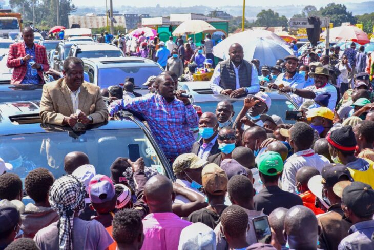 William Ruto, Raila Odinga, Kalonzo Musyoka, and Musalia Mudavadi, will have to deal with party nomination headcahes as their close allies seek endorsements in 2022. Photo: ANC/Twitter. 