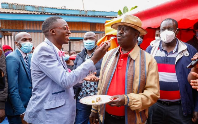 ODM leader Raila Odinga unexpectedly shows up random Kiambu man's birthday party