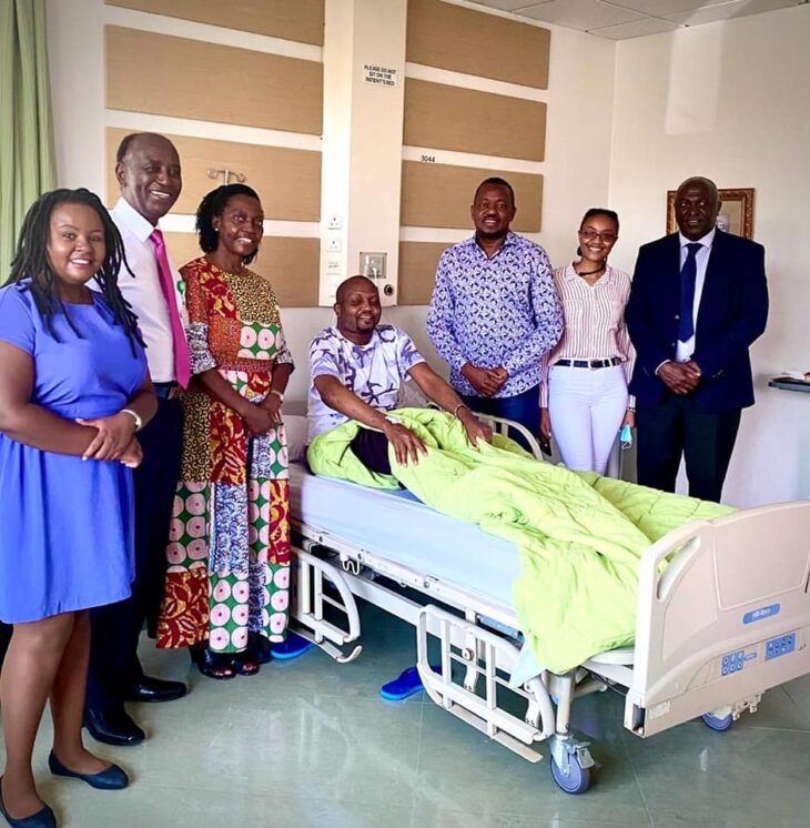 Laikipia Woman Representative Cate Waruguru has sent a distasteful message to ailing Moses Kuria, who is admitted at the Karen Hospital.