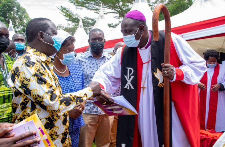 Anglican Archbishop Ole Sapit has barred members of the clergy from going to the homes of politicians.