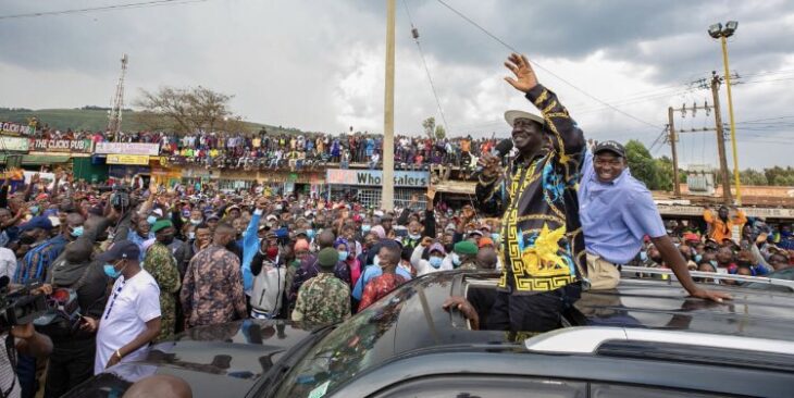 Raila Odinga on vote hunting mission in William Ruto’s political bedroom