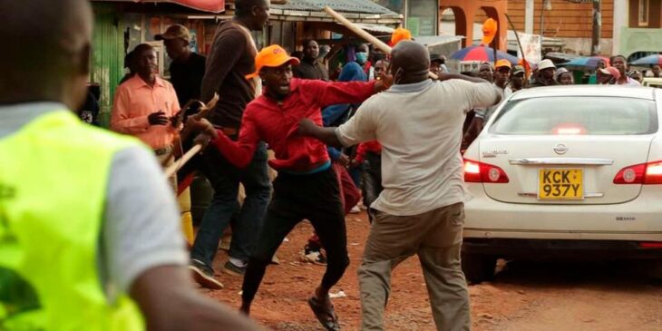 William Ruto and Raila Odinga supporters clash in Kisii