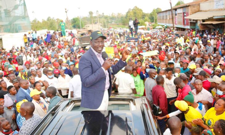 A section of youths disrupted deputy president William Ruto’s rally in Nyeri County on Sunday, November 14.