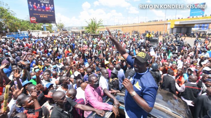 Deputy President William Ruto said nothing will stop him from realising his dream of empowering the ordinary Kenyan following violence in kondele. Photo: William Ruto/Twitter.