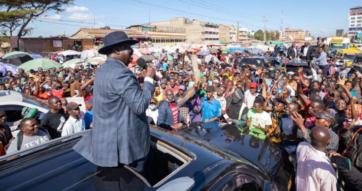 Raila responds to claims he sponsored youths to stone William Ruto's rally