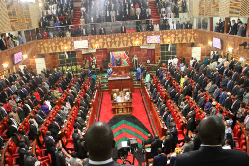 National Parliament of Kenya During the debate on the Political Parties Amendment Bill on Wednesday 5th January 2022. PHOTO/Facebook.
