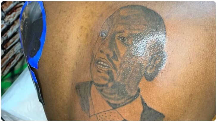 Man tattoos William Ruto’s portrait on his back 