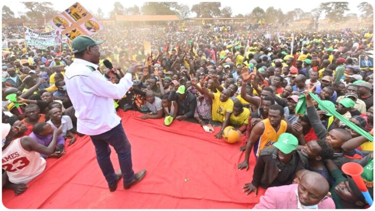 Moses Wetang’ula shouted down for endorsing George Natembeya’s bitter rival