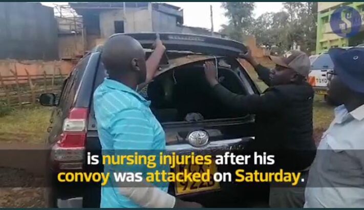 Politician Don Bosco Gichana is nursing serious injuries after his convoy was on Saturday, March 19, pelted with stones.