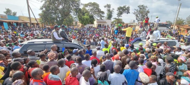 Kenya Kwanza co-principals Musalia Mudavadi (ANC) and his Ford Kenya counterpart Moses Wetang’ula were elated after holding a huge rally in Khwisero, Kakamega County.