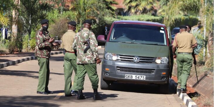 A senior police officer attached to Deputy President William Ruto is nursing serious injuries after he was physically assaulted by a gardener.
