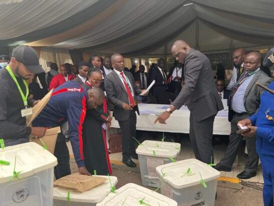 On Wednesday, August 31, recounting of the presidential ballot papers from 45 contested polling stations began at the sub-registry at the Forodha house.