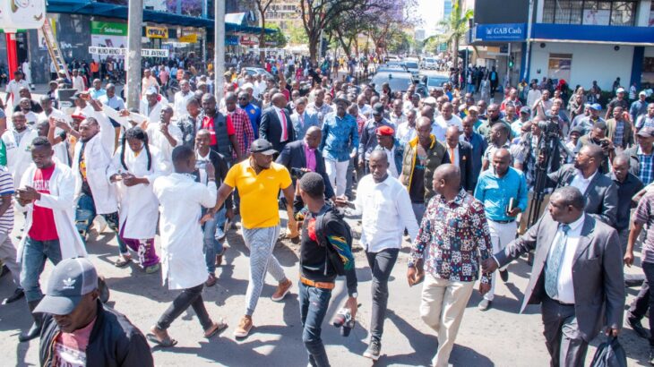 On Wednesday, October 12, Azimio la Umoja One Kenya Coalition party leader Raila Odinga was in Nairobi for a meet-the-people tour.