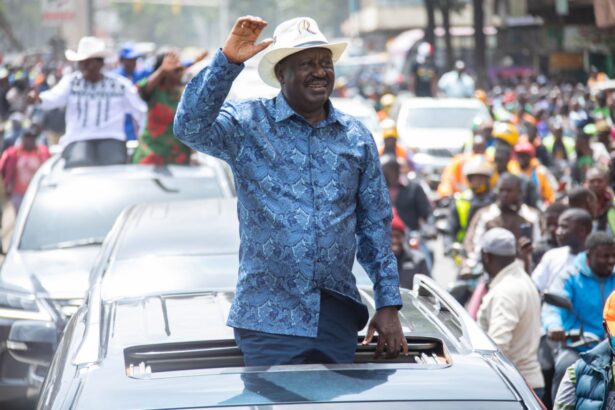 Former Prime Minister Raila on Monday, January 23, jetted back into the country and headed straight to Kamkunji grounds where he addressed thousands of his supporters.