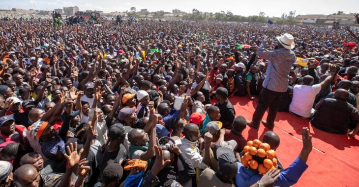 Former Prime Minister Raila Odinga has castigated Kenya Kwanza government of doing little to bring down the cost of living.