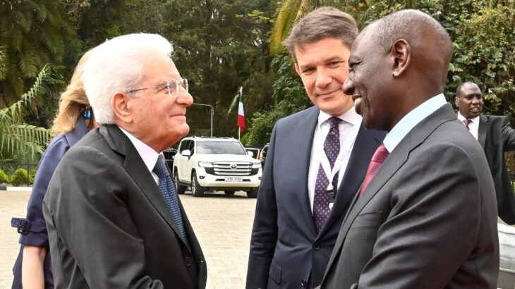 Kenya’s President William Ruto on Tuesday, March 14, welcomed his Italy counterpart Sergio Mattarella.