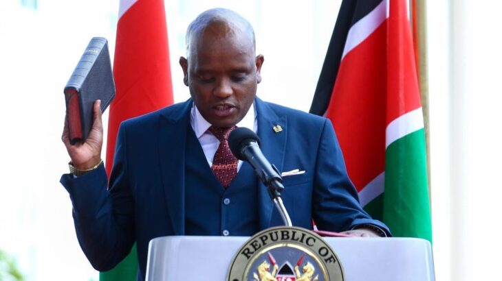 President William Ruto on Thursday morning, March 23 presided over the swearing-in of 50 Chief Administrative Secretaries (CAS) at State House, Nairobi.