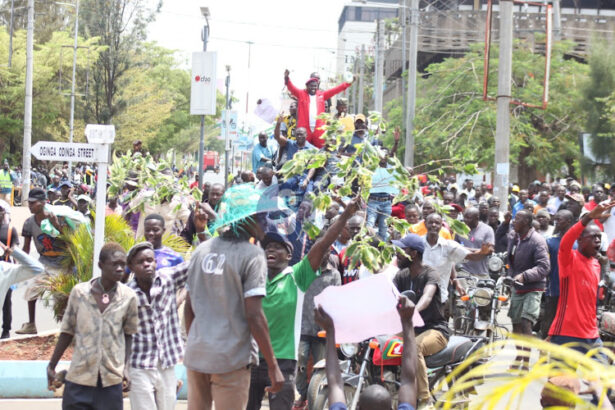 A section of ODM leader Raila Odinga’s supporters on Wednesday, March 15, took to the streets of Kisumu to protest in readiness for the Monday, March 20, 2023, mass action called by the ODM party leader.
