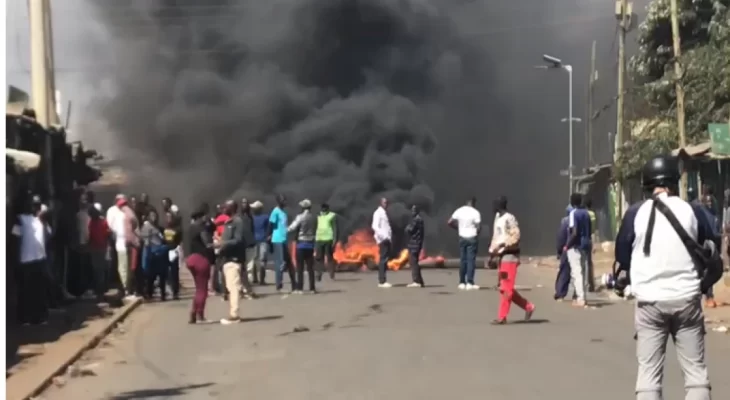 ODM leader Raila Odinga’s supporters in Kisumu took to the streets to protest the current high cost of living.