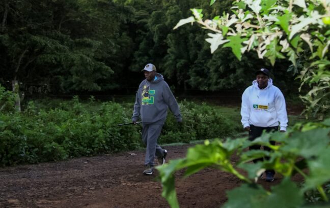Deputy President Rigathi Gachagua and second lady Dorcas Rigathi on Friday, April 7, walked eight kilometers to pay to celebrate Good Friday with his aunt.