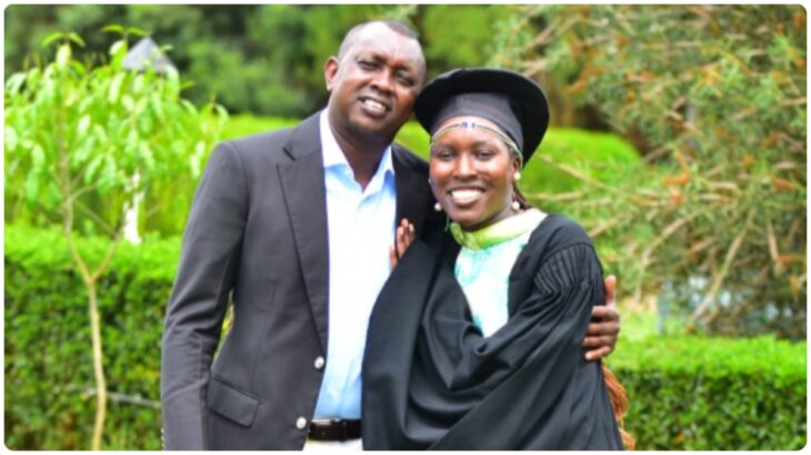 Kapseret MP Oscar Sudi has asked Kenyan men not to let her firstborn daughter Faith Chamutai be married by a white man.